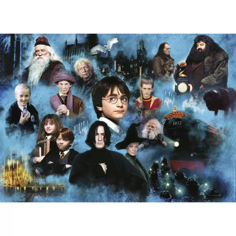 1000-piece jigsaw puzzle Ravensburger Harry Potter's magical world – 1000 pieces, standard puzzle size