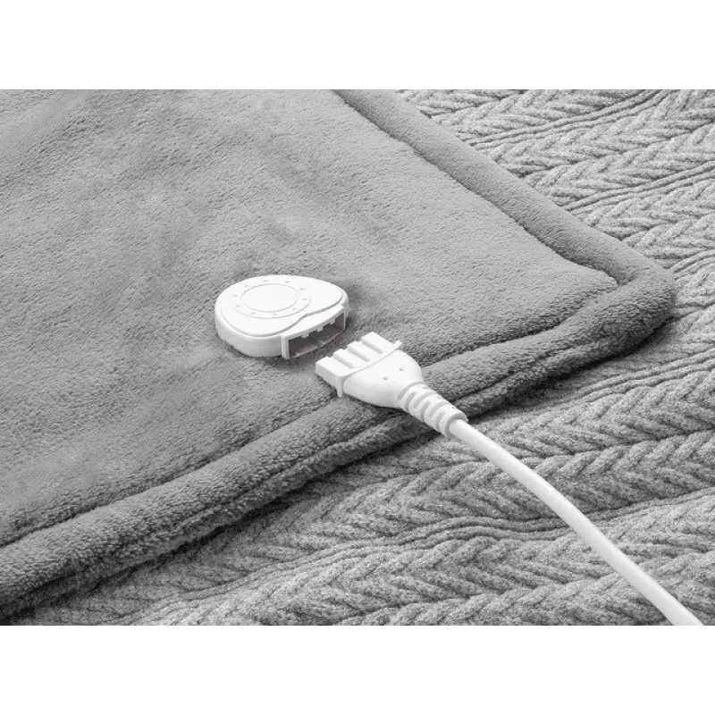 Medisana HB 680 electric heated blanket, 120 W, grey plush