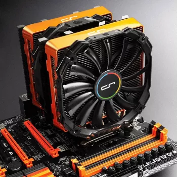 Computer cooling system accessory Cryorig CR-CCO — ABS orange, compatible with R1 Universal/R1 Ultimate, 140×23×131 mm