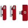 Wireless microphone Rode Wireless Micro — compact clip-on transmitter and receiver, red