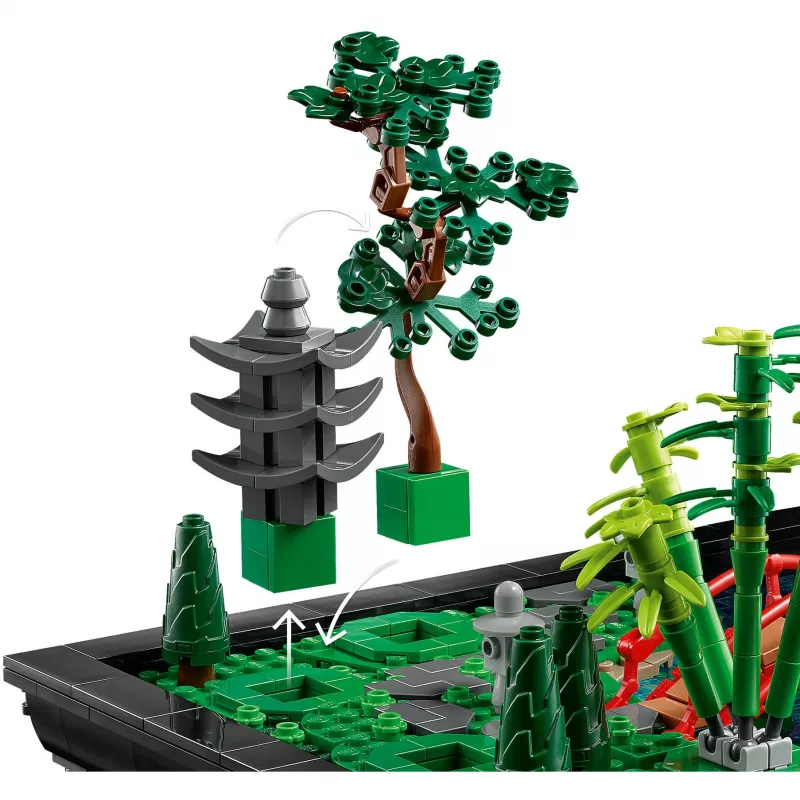 LEGO building kit ICONS 10315 Zen Garden, 1363 pieces, 18+, dimensions 210×320×200 mm, weight 4.19 kg