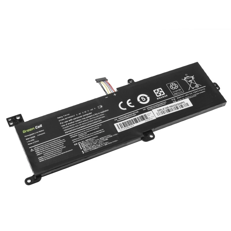 Battery Green Cell LE125 for Lenovo IdeaPad (7.4 V, 3500 mAh, LiPo, black)