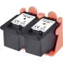 Renkforce Ink Combination-Pack replaces Canon PG-540 + CL-541 (5225B006) compatible Combination-Pack Black, Cyan, Magenta, Yellow RF-I-C-PG540CL540BCMY2PK RF-5628790 (RF-5628790)