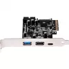 SilverStone ECU05 - USB-Adapter - PCIe 2,0 x2 Low Profile - USB 3,1 Type C x 1 + USB3.0 x 2 + USB3.0 (intern) x 2 (SST-ECU05)
