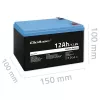 Qoltec LiFePO4 Lithium-Iron-Phosphate Battery 12.8V 12Ah 153.6Wh with BMS