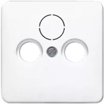 Satellite/TV/Radio Wall Outlet JUNG CD 561 SAT WW White, thermoplastic, SAT+TV+Radio socket