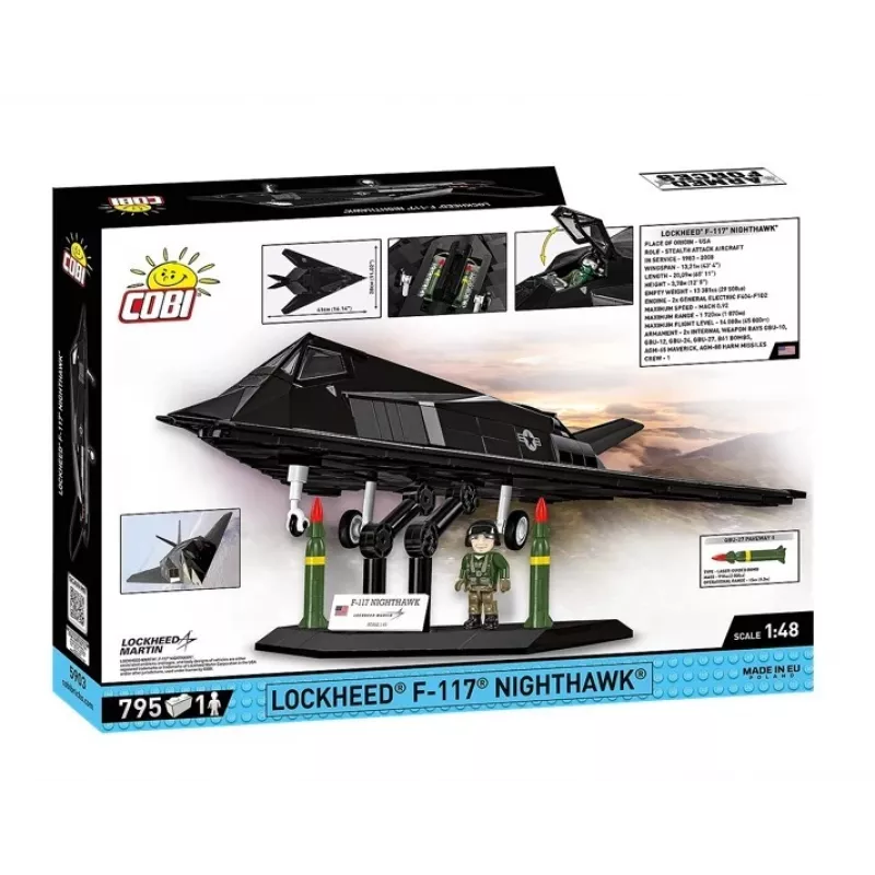 Lockheed F-117 Nighthawk Model Kit (1:48 Scale)