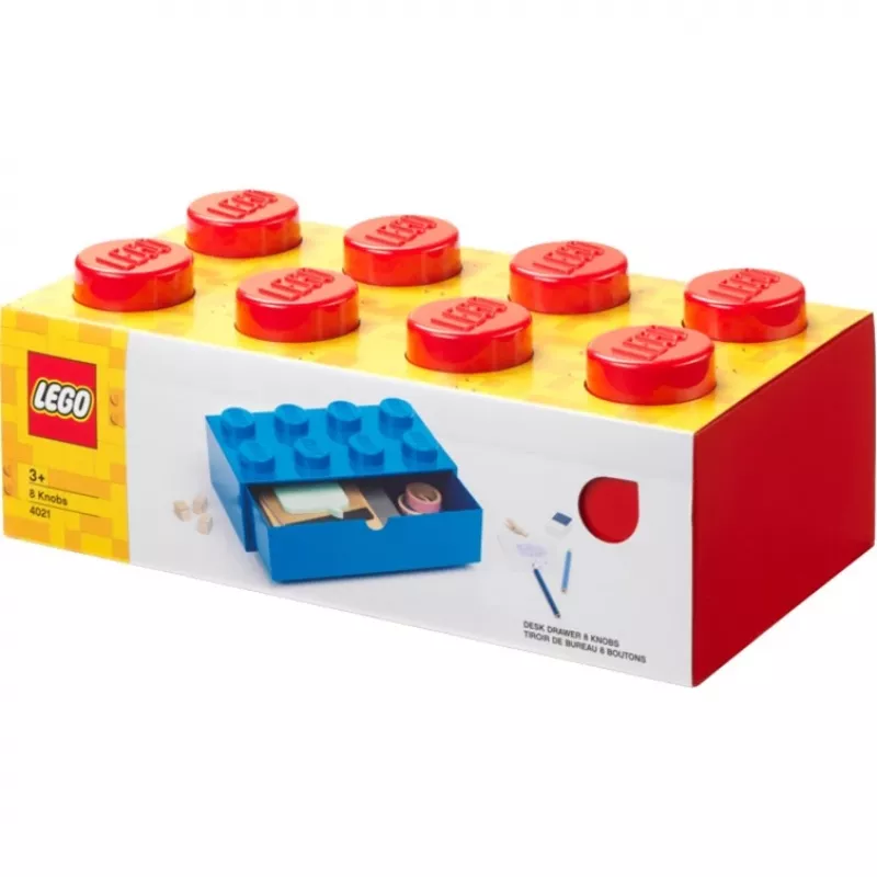 Desk Drawer LEGO 8, LEGO brand, red