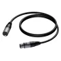 Audio Cable PROCAB CAB901 5m XLR Male to Female Black