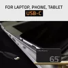 QOLTEC Charger 65W GaN Super Fast SLIM PD 5-20V 3.25A USB-C