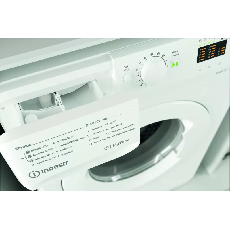 Washing machine INDESIT MTWA71252WPL 7 kg, front-loading, Energy class E