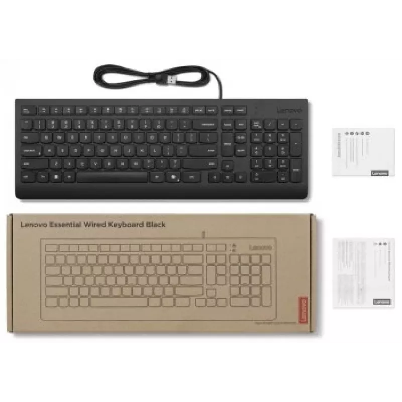 LENOVO Essential Wired Keyboard AI Lithuanian (LT)