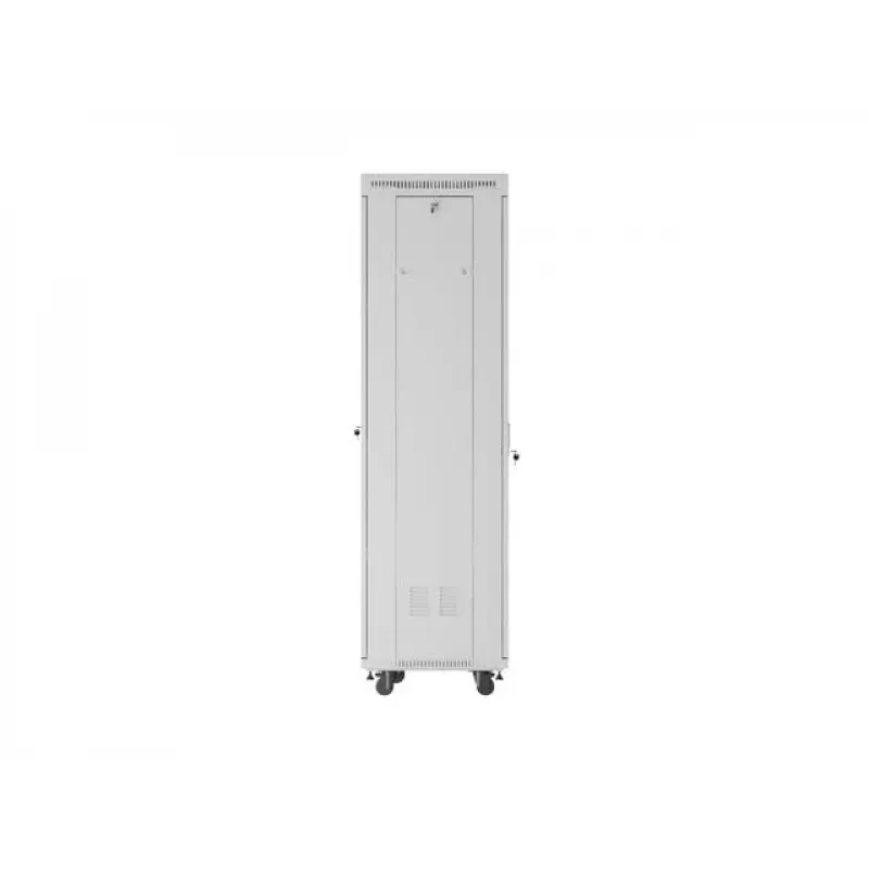 19 inch 42U LANBERG Standing Rack Cabinet 600×600 mm Gray with Glass Door and LCD (Flat Pack)