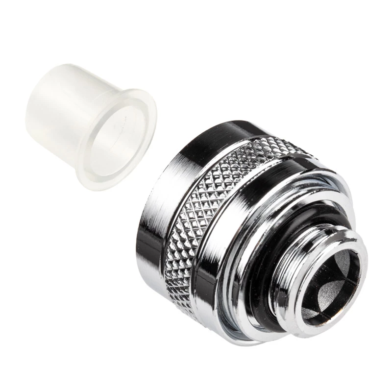Fitting Alphacool 17470 — brass chrome PC water-cooling fitting, height 20 mm, weight 23 g