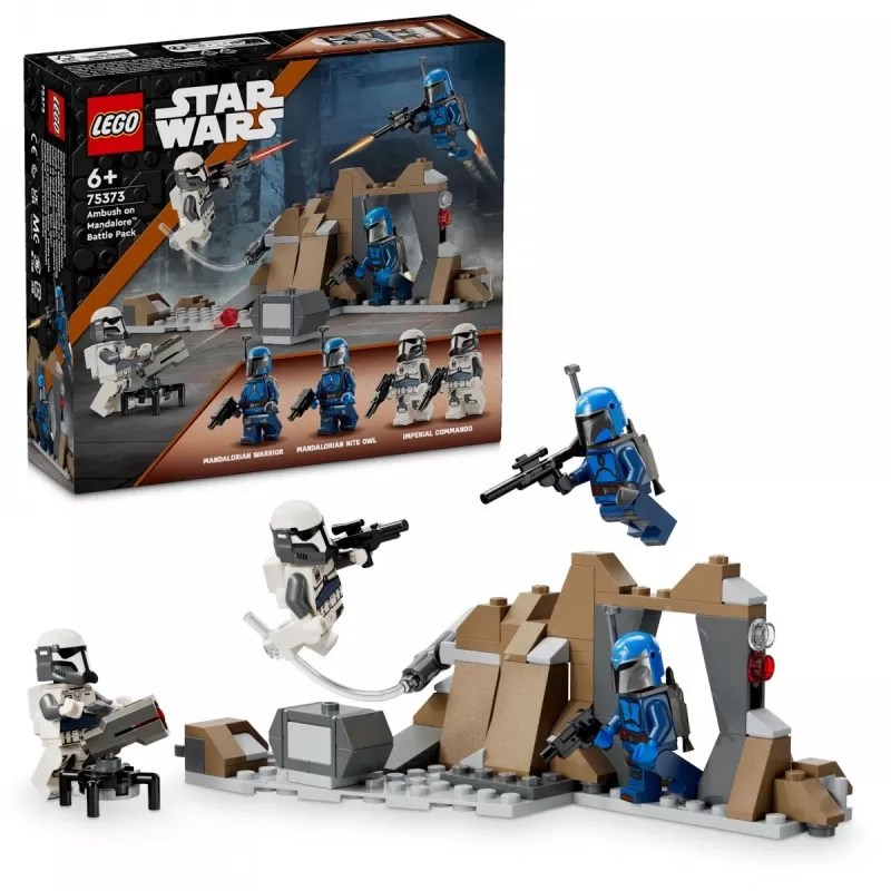 Construction toy LEGO Star Wars Ambush on Mandalore Battle Pack 75373 — 4 minifigures, 109 pieces, age 6+