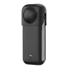 Silicone protective case Puluz for Insta360 X4 — black, durable design