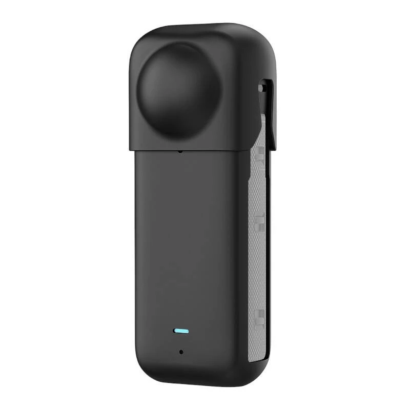 Silicone protective case Puluz for Insta360 X4 — black, durable design