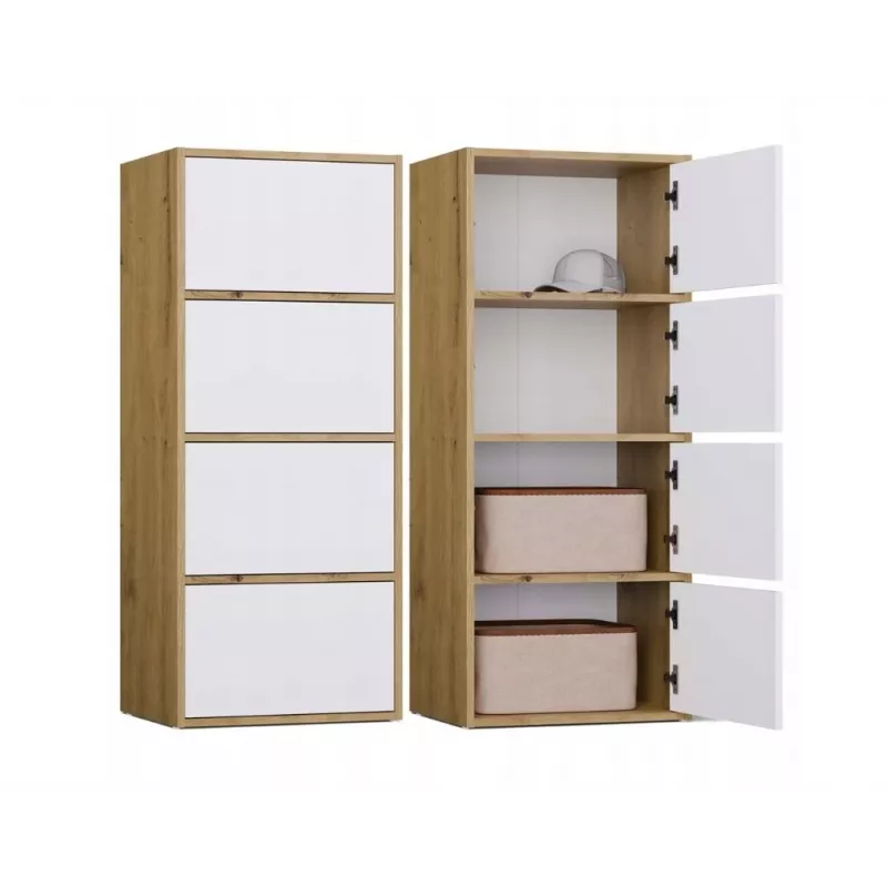 ALMA CHEST OF DRAWERS ARTISAN OAK/WHITE