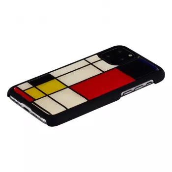 Smartphone case iKins for iPhone 11 Pro Mondrian black — protective cover, hard shell, precise cutouts
