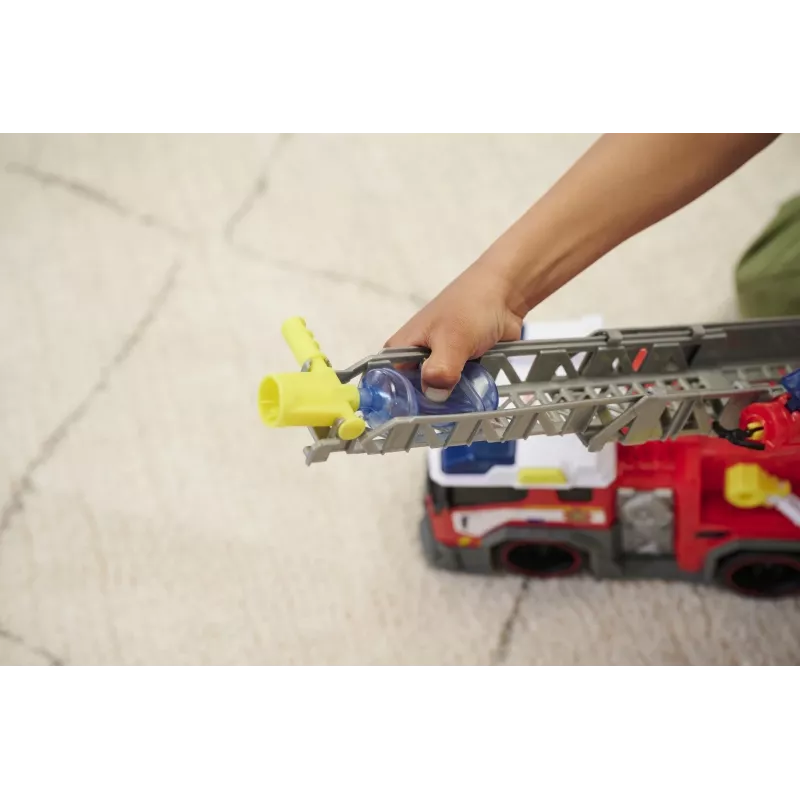 Fire truck toy Dickie model 203307000 — battery-powered, for ages 3+, colors: black/blue/red/white/yellow