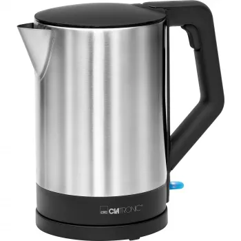 Electric kettle Clatronic 1.5 L 2200 W Black Stainless steel