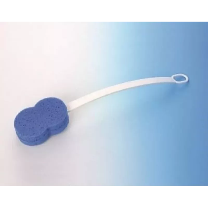 Long-handled bath sponge