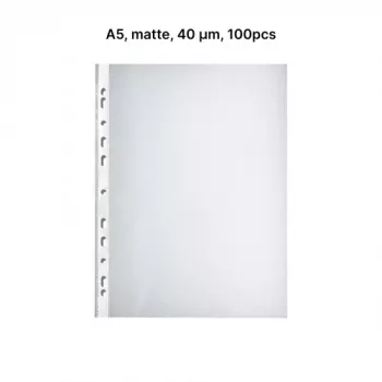 AD Class PUNCHED POCKET Orange Peel A5 40 micr., pouch 100 pcs