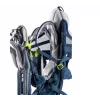 Baby carrier backpack DEUTER Kid Comfort Active — blue, polyamide, up to 22 kg, sunshade, footrest, VariQuick, Lite Air