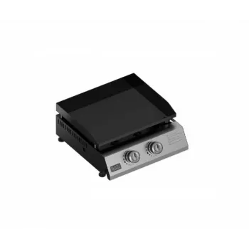 Gas barbecue Black & Decker BXOP4900E — 2-burner, 450×360 mm grill surface, stainless steel, rotary controls