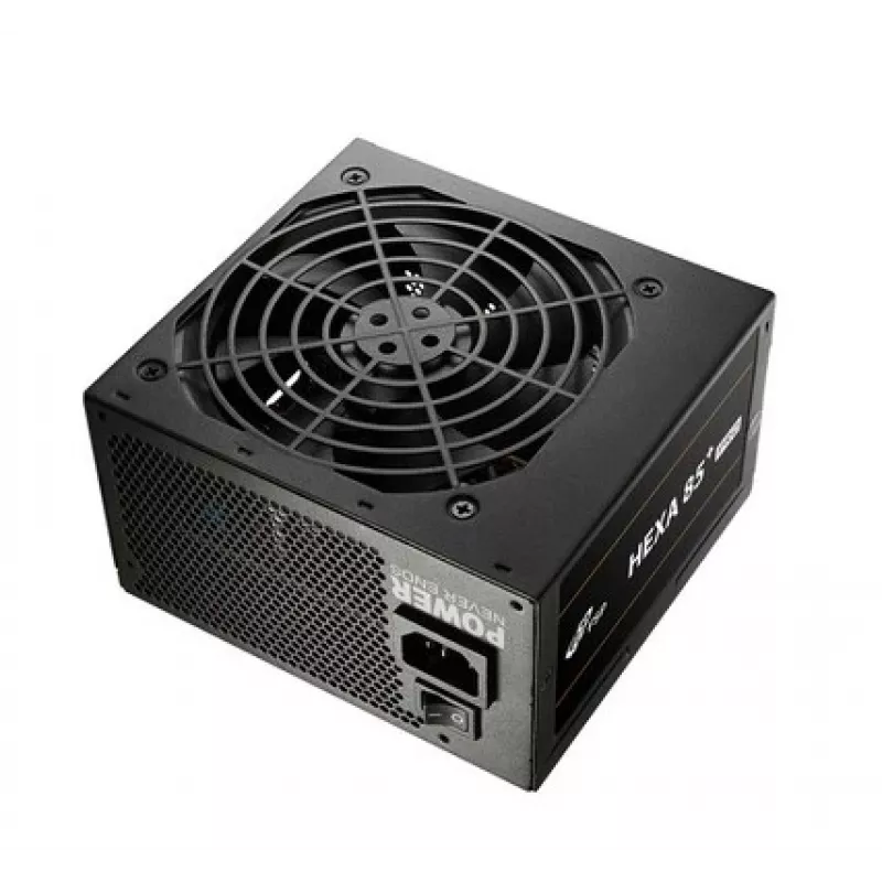 FSP HEXA 85+ PRO 650W Power supply unit ATX ATX2.5 Black, 650 W, 100 - 240 V, 50 - 60 Hz, 9 - 4 A, Active, 100 W