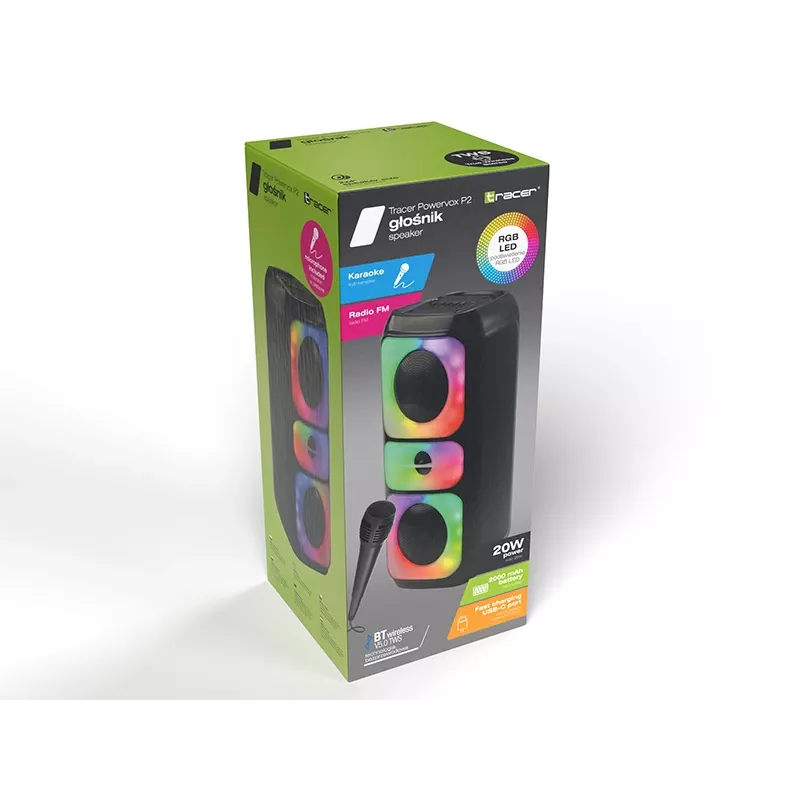 TRACER Tracer Powervox P2 TWS Bluetooth earphones, True Wireless Stereo, model TRAGLO47688