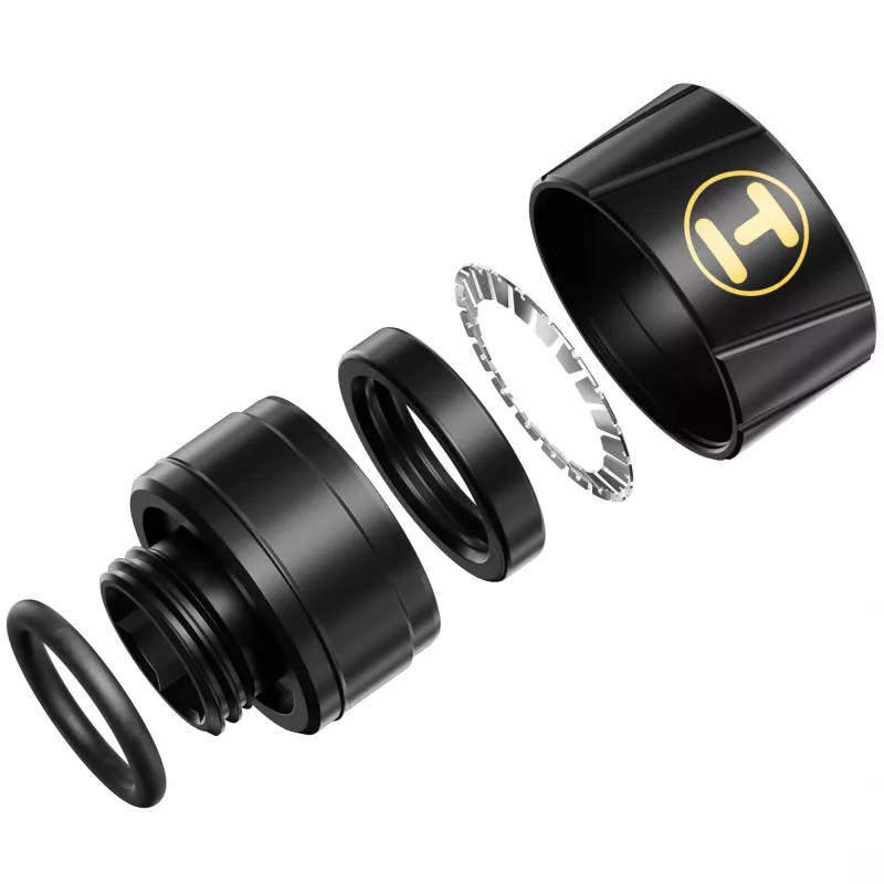 Fitting HYTE FIT-001 computer cooling system Brass Silicone Steel Black