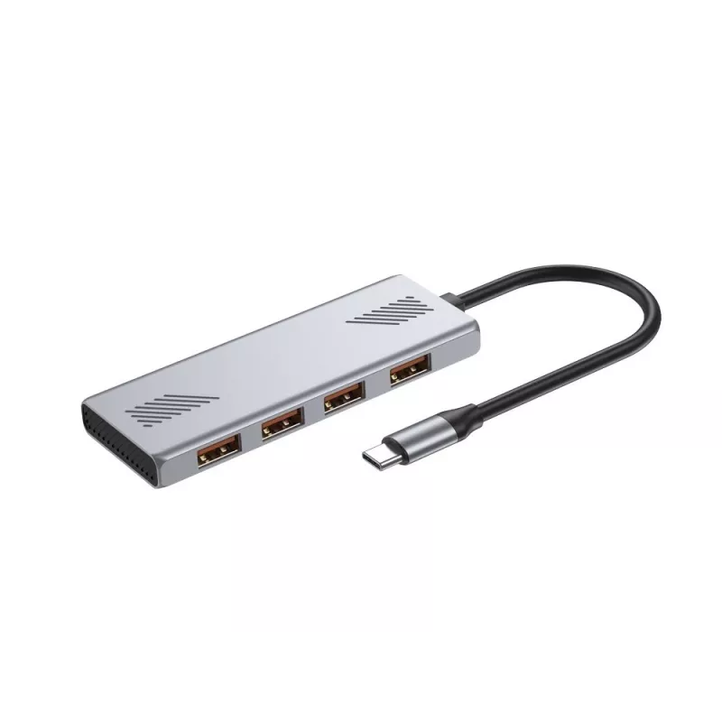 USB hub GEMBIRD UHB-CM-U310-A4-01 — 4-port hub: 1×USB 3.1 + 3×USB 2.0, black