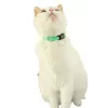 Cat collar ZOLUX CHATOUILLE with bird-shaped charm, green