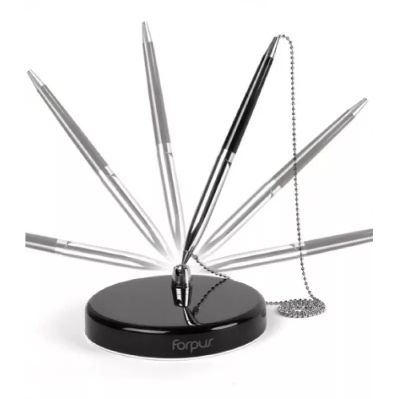 Pen Table-Pen Forpus 0.7mm,Black, with Chain 1207-009