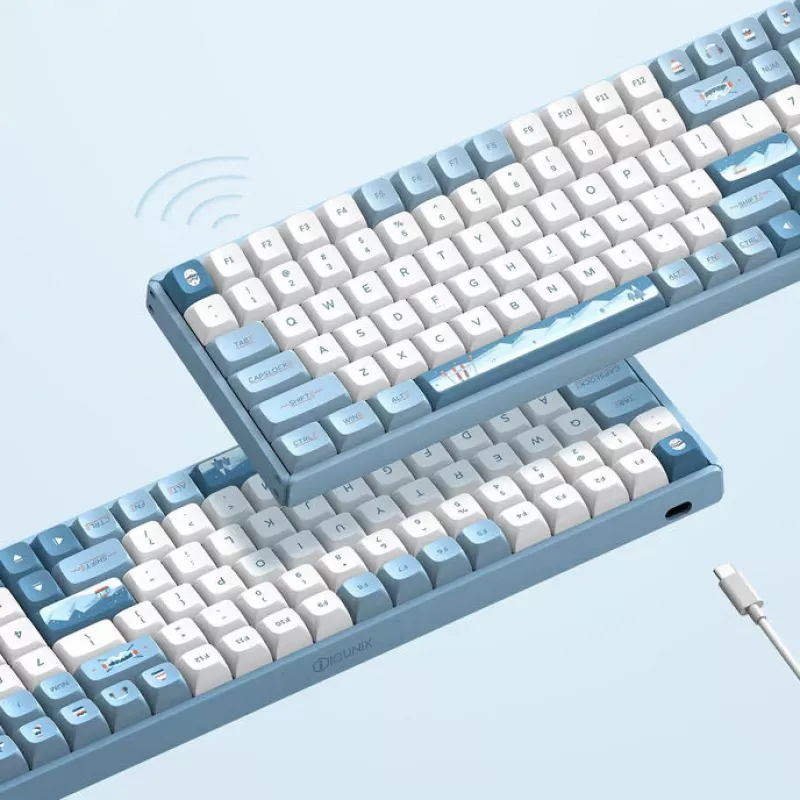 IQUNIX F97 Wintertide Wireless Gaming Keyboard, RGB, MX Brown Switches, US