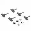 Round aluminium shower stool