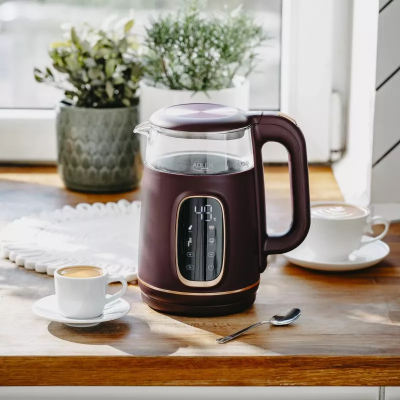 ADLER AD 1305 burgundy electric kettle