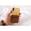Smartphone case man and wood for iPhone X/XS — model mare, black