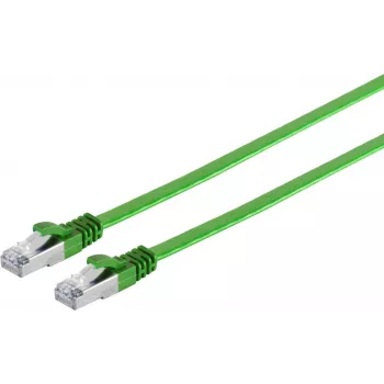 Patch cable helos 75513-SLG U/FTP Cat6A slim, green, 3.0 m
