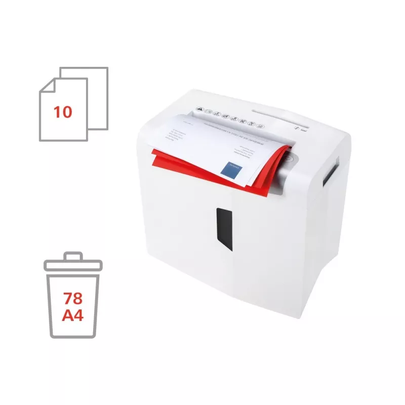 HSM shredstar S10 document shredder, 6 mm + separate CD-cutting mechanism
