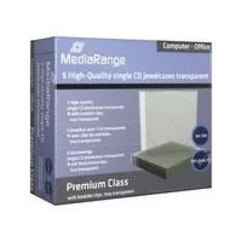MEDIARANGE BOX31-T - jewel case - 1 Disks - Transparent - Plastic - 120 mm - 140 mm