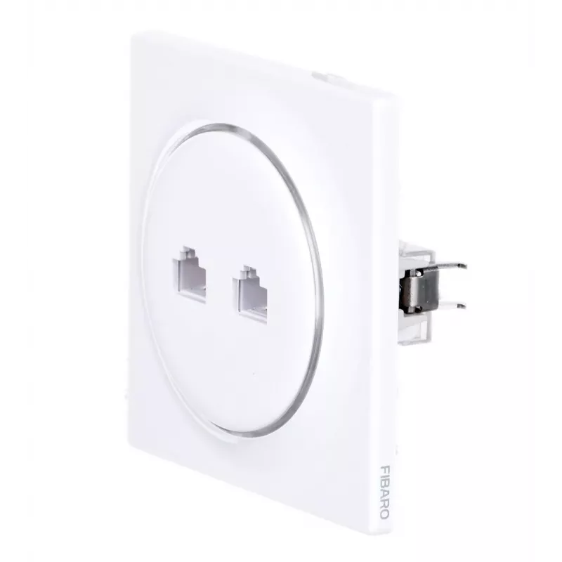 Fibaro Walli N socket-outlet 2 x RJ-45 White