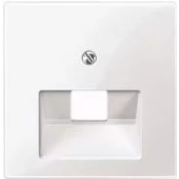Wall plate / switch cover Merten 296219, white, thermoplastic, single-gang