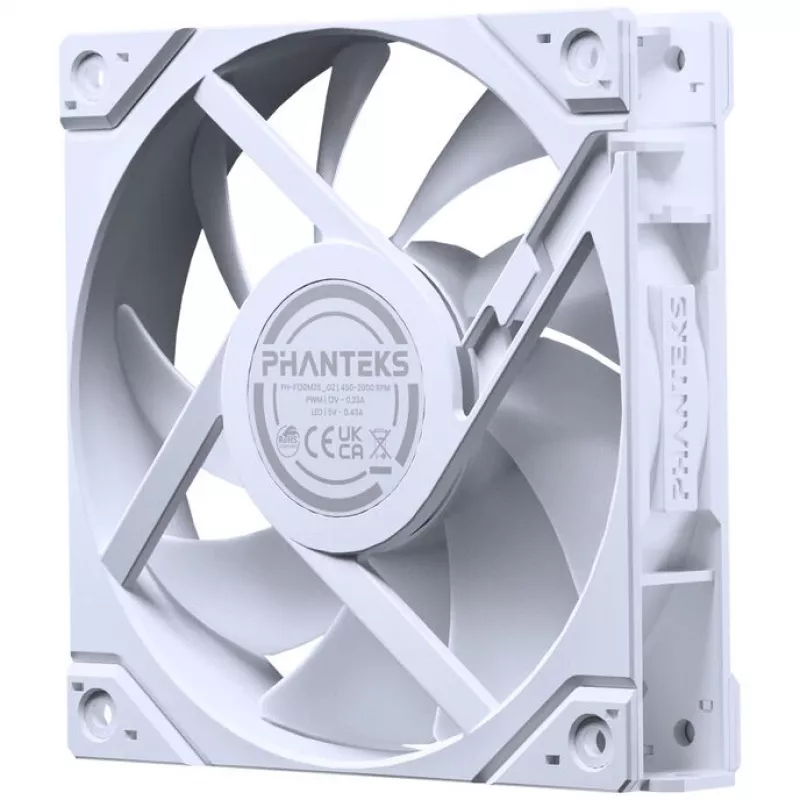 Phanteks M25 Gen2 120mm PWM ARGB Reverse Blade Fan - White