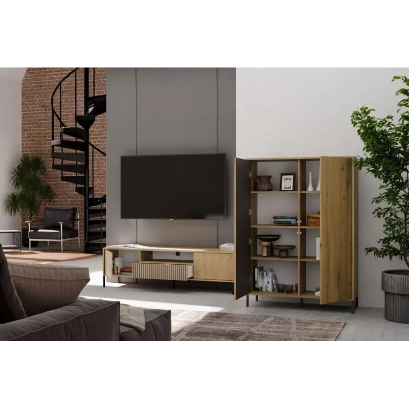 RTV KAMARO 160 SLIM/GŁ ARTISAN OAK