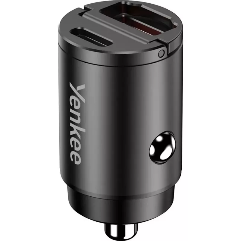 Car Charger YENKEE CAR 02 Power Delivery 30W with USB-A and USB-C ports