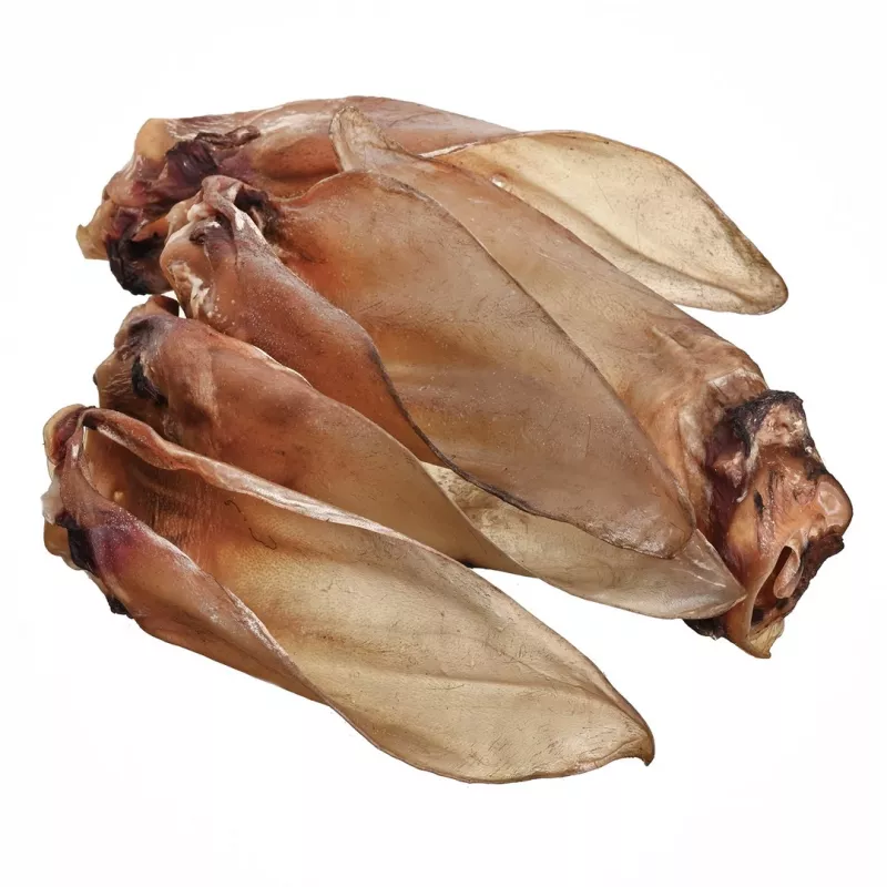 Dog treats PETITTO beef ear with cartilage — pack of 10, single-ingredient chew snacks
