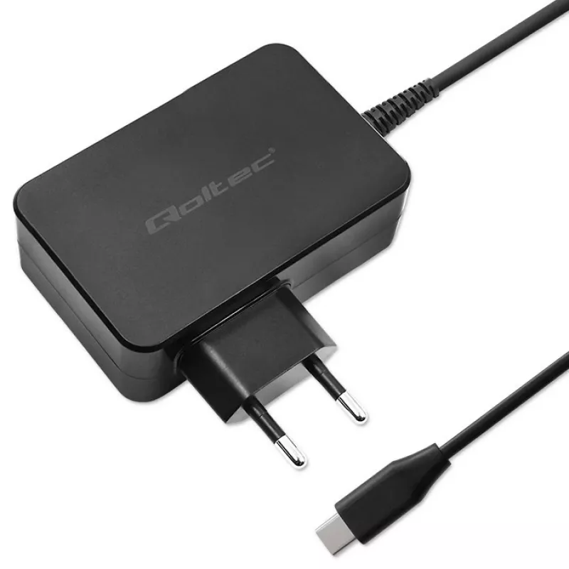 GaN Power Adapter QOLTEC 52387 90W 1x USB‑C 5–20V
