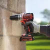 Pistol grip drill Black & Decker BCD383D2XK-QW 18 V, 2 Ah x2, 13 mm chuck, orange